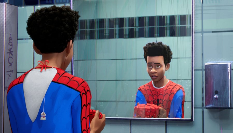 Shameik Moore voiced Miles Morales in “Spider-Man: Into the Spider-Verse.” Sony Pictures Animation