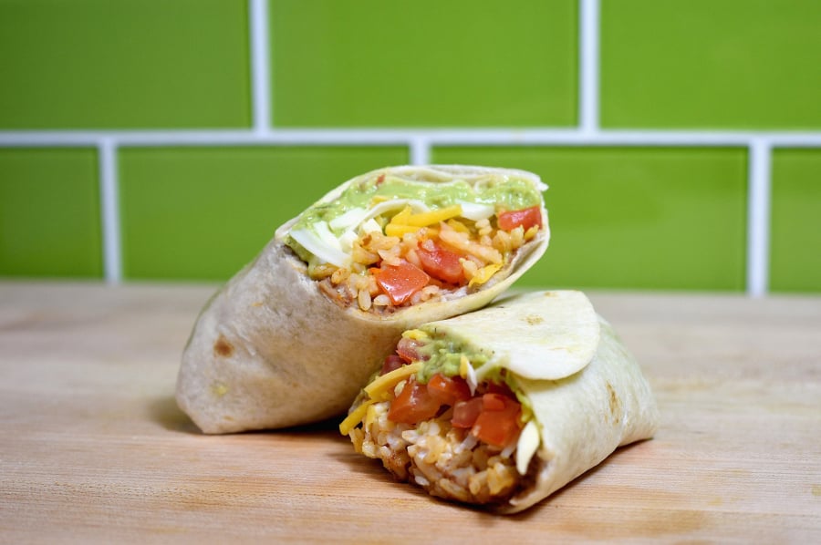 Taco Bell’s 7-Layer Burrito is a popular vegetarian item and menu staple.