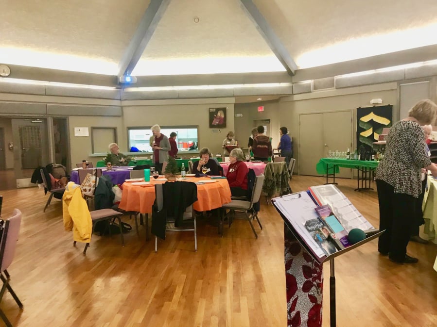 The December 2018 meeting of Dining for Women — Vancouver chapter.