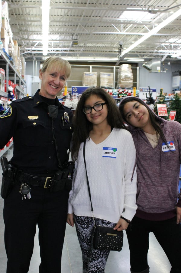 Battle Ground: Battle Ground Police Sgt. Kim Armstrong was one of seven members of the department to take part in the fifth annual Shop with a Cop event.