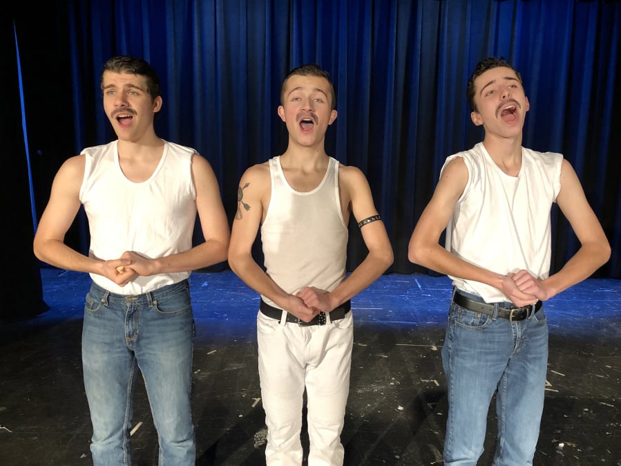 Lip-sync warriors Freddie Mercury (Sam Elkoshairi), Freddie Mercury (Caleb Stenberg) and Freddie Mercury (Loren Brown) give the enigmatic masterpiece “Bohemian Rhapsody” their all at La Center High School. Catch all the Mercuries, and many other make-believe rock stars, during La Center’s dramatic lip-sync elimination rounds tonight, and at the final lip-sync championship on Feb. 13.