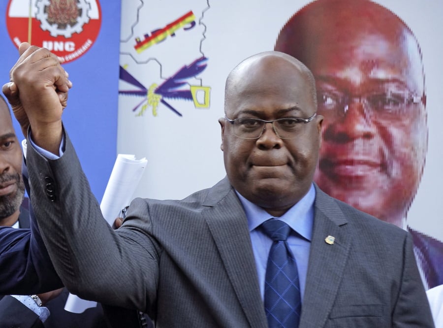 Felix Tshisekedi of Congo’s Union for Democracy and Social Progress opposition party, at a November press conference in Kenya. Congo’s Constitutional Court early Sunday declared the election of Tshisekedi as president.