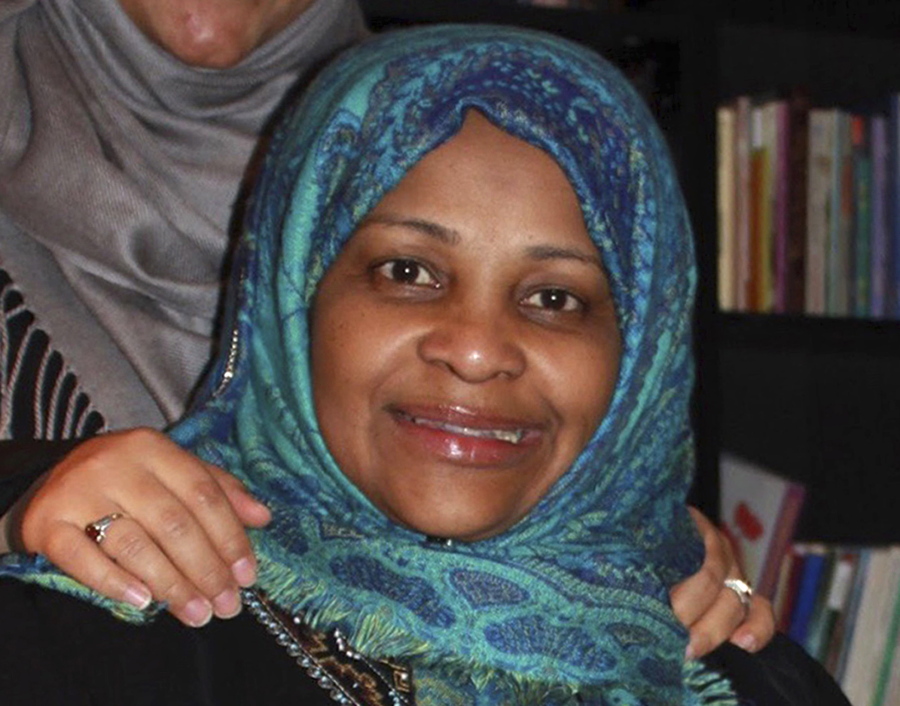 In this image provided by Hossein Hashemi, Marzieh Hashemi, poses for a photo. Marzieh Hashemi, a prominent American anchorwoman on Iranian state television has been arrested by the FBI during a visit to the U.S., the broadcaster reported Wednesday, Jan. 16, 2019, and her son said she was being held in a prison, apparently as a material witness.