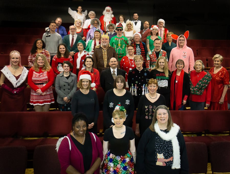 The Magenta Rocks! Christmas Choir performed in December. The theater recently received a grant to replace its lighting system.