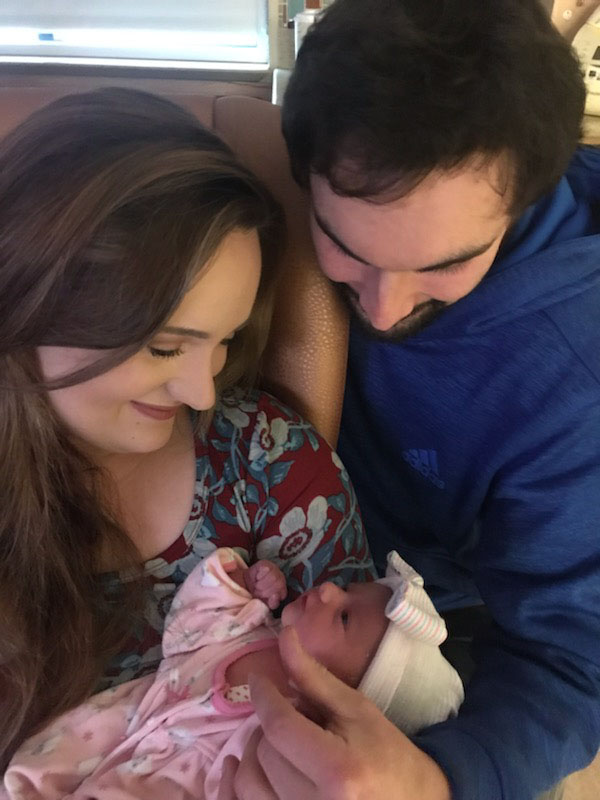Rose Mae Boldt was born at 4:19 a.m. Tuesday to Angela and Steven Boldt. Rose was the first baby born at PeaceHealth Southwest Medical Center in 2019.