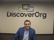DiscoverOrg CEO Henry Schuck, whose company is one of the fastest growing in the county, is pictured in his downtown office.
