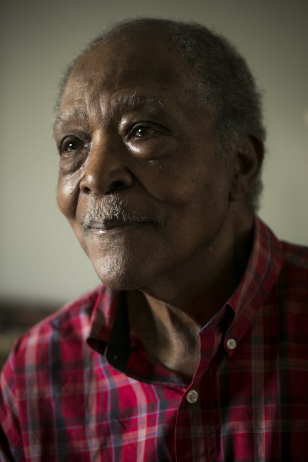 Clyde Robinson, 98, of Seattle, is one of the few remaining buffalo soldiers. He served in the Army during World War II.