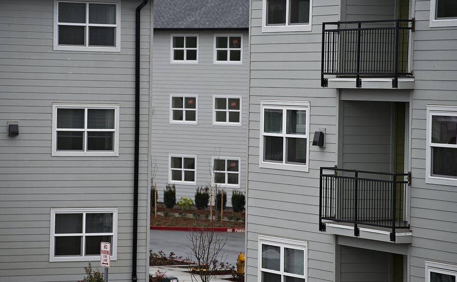 K West Apartments in central Vancouver is the largest income-restricted project built in response to Clark County’s lack of affordable housing.