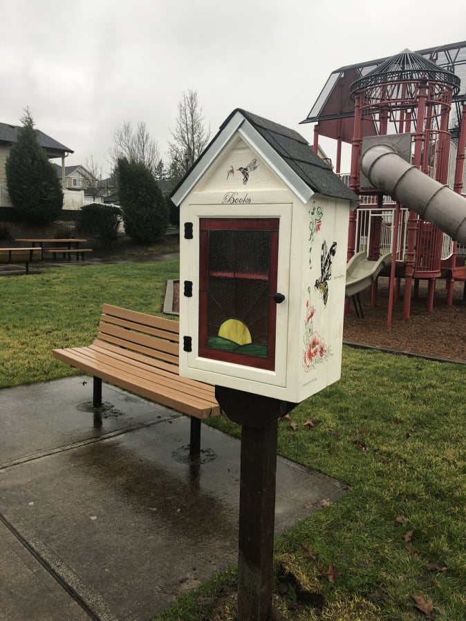 Ridgefield: The first Rotary Book Nook, installed by the Rotary Club of Three Creeks, was placed in Lark Park in Ridgefield.