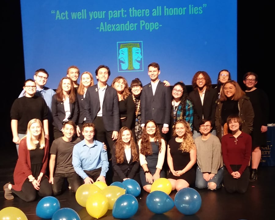 Ridgefield: The Ridgefield High School Thespian Society, which inducted six new members in January.