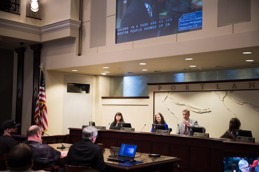 The Portland City Council on Thursday passed a resolution condemning white supremacists and alt-right hate groups.