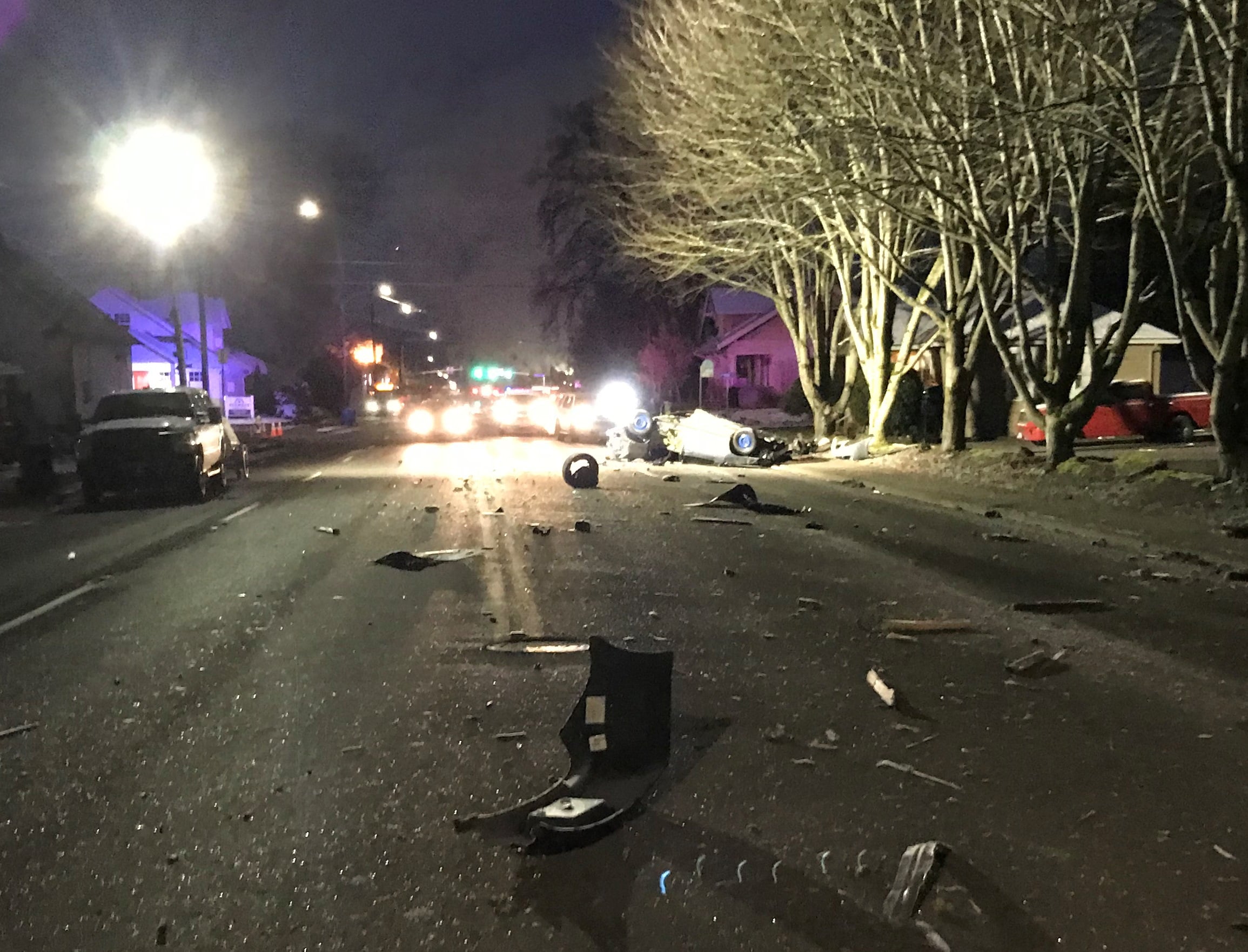 Camas police reported that speed was “clearly a factor” in a fatal crash at the 900 block of Northeast Third Avenue.