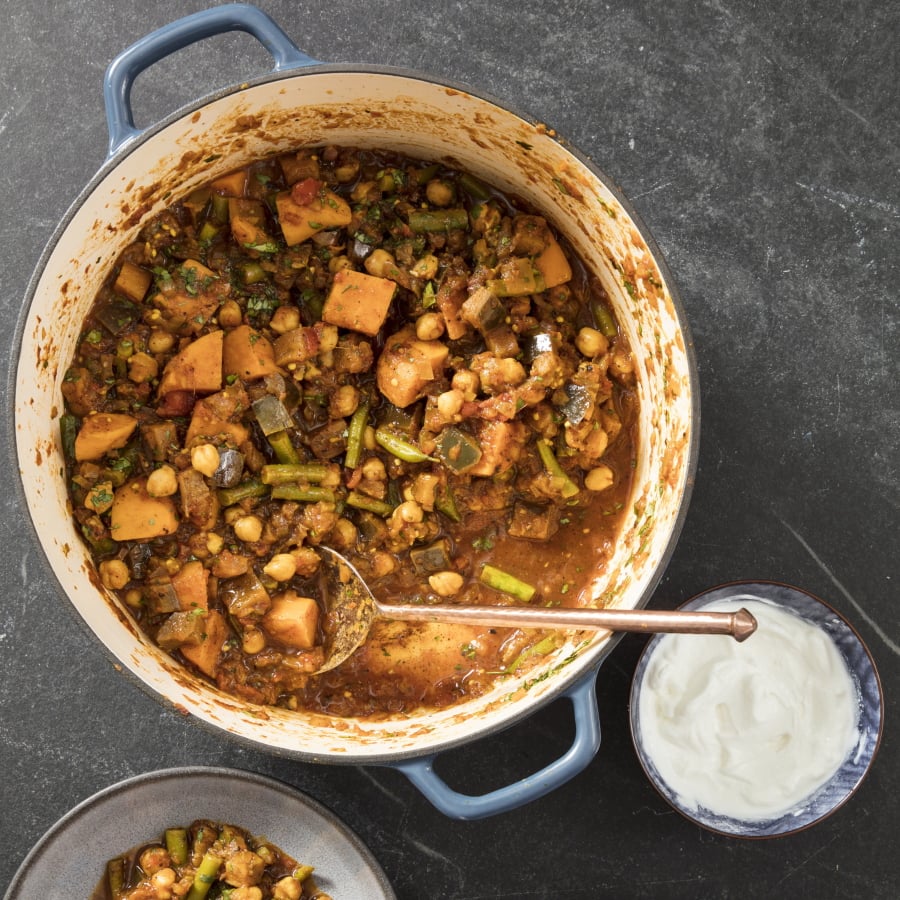 Indian-Style Vegetable Curry from “The Complete Diabetes Cookbook.” (Daniel J.