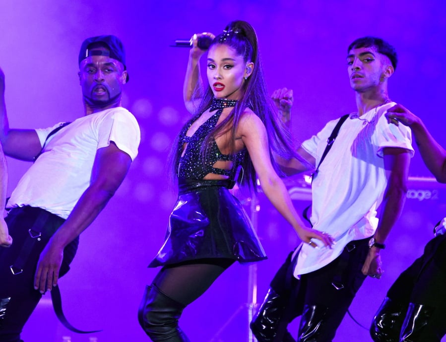Ariana Grande performs at Wango Tango on June 2, 2018, in Los Angeles.