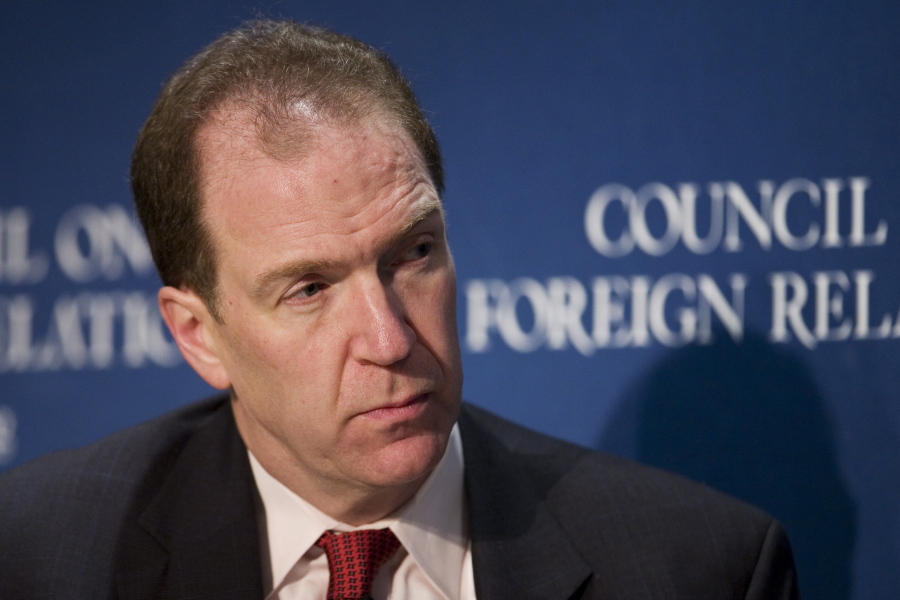 FILE - In this 2007 file photo, David Malpass, then the Chief Economist at Bear, Stearns & Co. Inc., speaks at the Council on Foreign Relations in New York. President Donald Trump plans to nominate Malpass, an administration critic of the World Bank, to be the institution’s next leader.