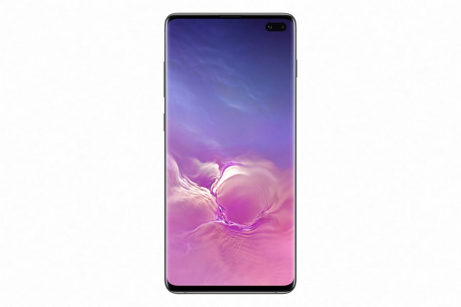 There are dual front cameras on the S10+ Samsung