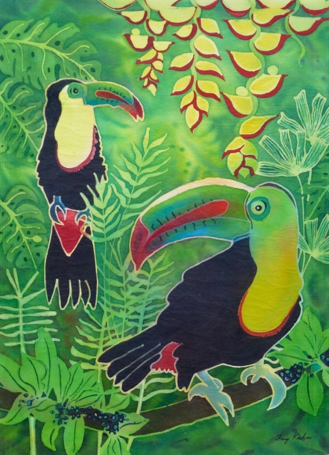 Angst Gallery will host the Southwest Washington Watercolor Society’s Spring exhibition in April, where guests can see Fay Kahn’s “Toucan Paradise.” There will be an artists reception on April 4.