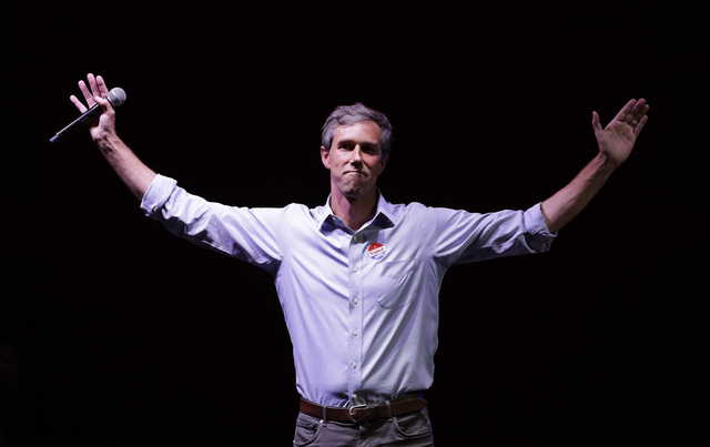 In this Nov. 6, 2018, file photo, Rep. Beto O'Rourke, D-Texas, the 2018 Democratic Candidate for U.S. Senate in Texas, makes his concession speech at his election night party in El Paso, Texas. O'Rourke formally announced Thursday that he'll seek the 2020 Democratic presidential nomination, ending months of intense speculation over whether he'd try to translate his newfound political celebrity into a White House bid.
