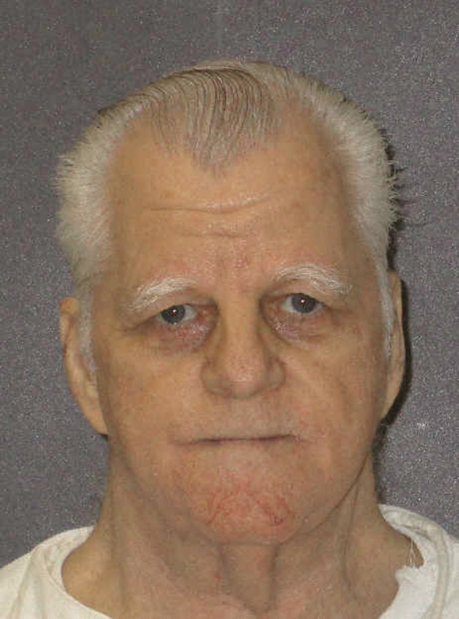 This undated photo provided by the Texas Department of Criminal Justice shows Billie Wayne Coble. The Texas death row prisoner once described by a prosecutor as having “a heart full of scorpions” was set to be executed Thursday, Feb. 28, 2019, for fatally shooting his estranged wife’s parents and her brother, who had been a police officer. Coble was condemned for the August 1989 deaths of Robert and Zelda Vicha and their son, Bobby Vicha, at their homes in Axtell, northeast of Waco.