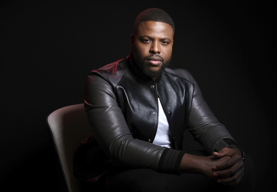 This March 12, 2019 photo shows Winston Duke, a cast member in the film “Us,” posing at the The London West Hollywood in West Hollywood, Calif.