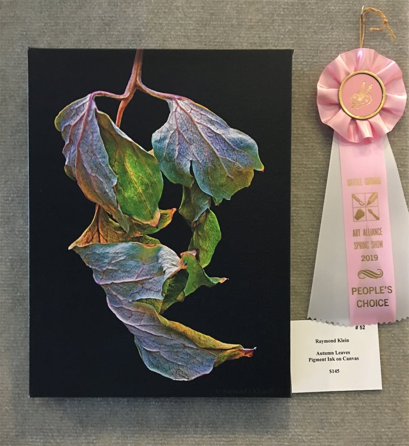 Battle Ground: “Autumn Leaves” by Raymond Klein, which won the People’s Choice award at the Battle Ground Art Alliance’s 18th annual Spring Art Show last month.