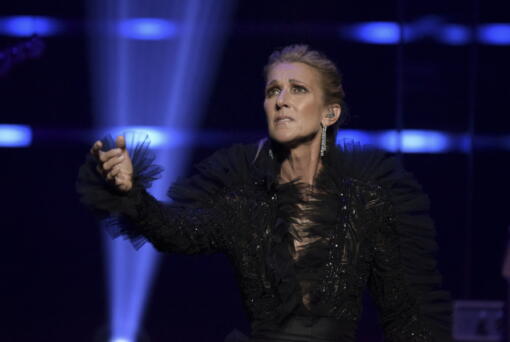 Celine Dion announces Courage World Tour — set to kick-off on Sept. 18 — during a special live event at The Theatre at Ace Hotel on April 3 in Los Angeles.