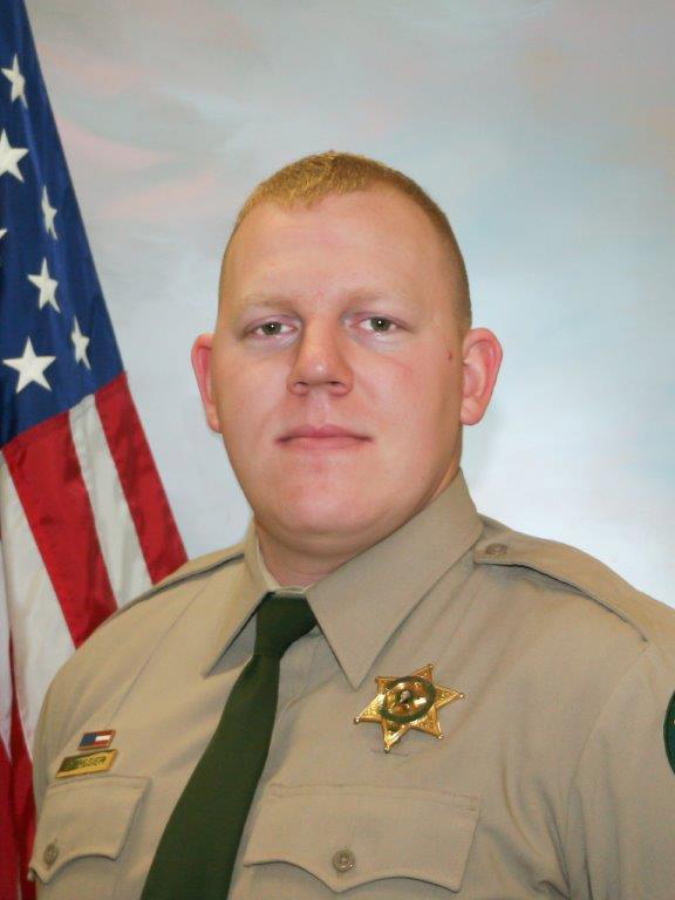 Cowlitz County Sheriff's Office Deputy Justin DeRosier, 29, was shot and killed Saturday, April 13, 2019, while checking on a disabled vehicle northeast of Kalama, Wa..
