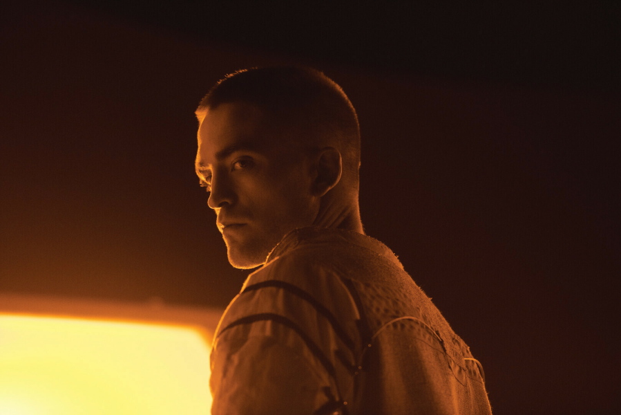 This image released by A24 Films shows Robert Pattinson in a scene from “High Life.” (Martin Valentin Menke/A24 Films via AP)