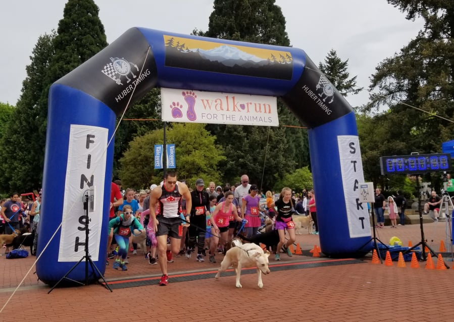 The Humane Society for Southwest Washington’s Walk/Run for the Animals will be held on May 4.