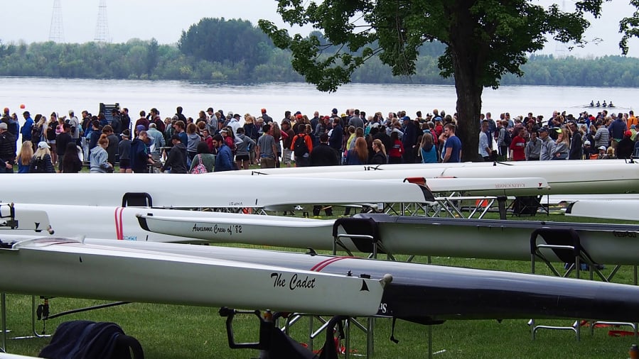 Spectators line the shore at Vancouver Lake during the 2018 USRowing Northwest Youth Championships. This year's event opens on Friday and continues through Sunday.