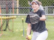 Mountain View junior pitcher Sydney Brown's smile rarely leaves her face. Her 153 strikeouts in 90 innings are intimidating, as is, her grin only throws hitters off even more, catcher Kinsey Martin says.
