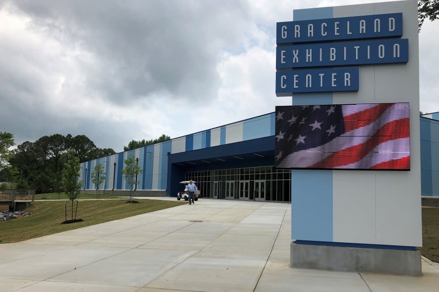 A new exhibition hall at the Graceland tourist attraction will house three new exhibits, including one about the life and career of boxing great Muhammad Ali. Photo taken on Wednesday, May 22, 2019 in Memphis, Tenn.