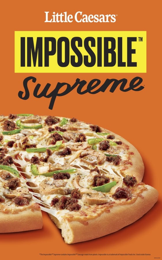 The Impossible Supreme pizza Little Caesars