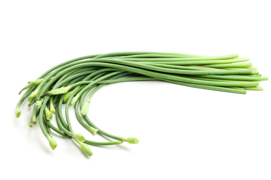 Garlic scapes can be part of a regular diet and also can be used for medicinal purposes.