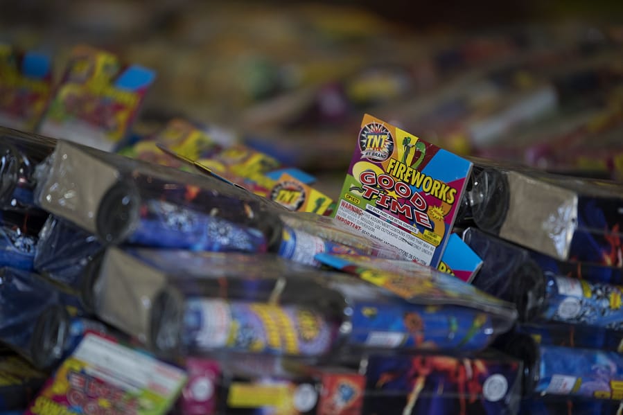 Fireworks available for purchase in Clark County.