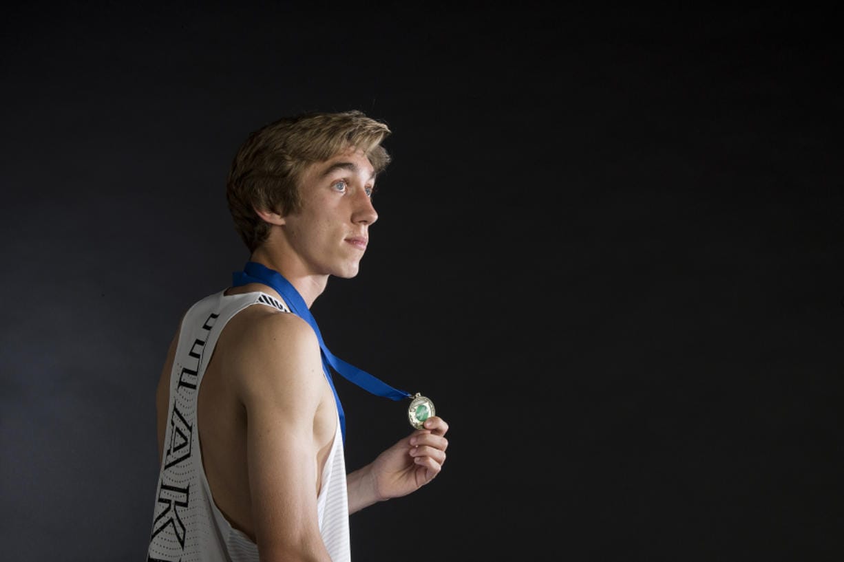 Camas High senior distance runner Daniel Maton, our All-Region boys track athlete of the year, is pictured at The Columbian on Thursday afternoon, May 30, 2019.