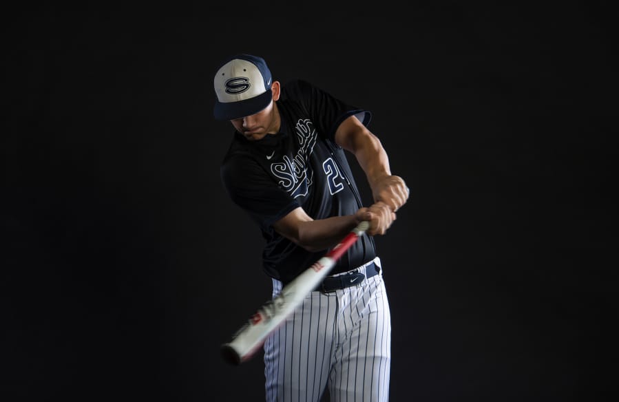All-Region baseball player of the year, Skyview High School senior Ryan Pitts is pictured at The Columbian in Vancouver on Monday, June 3, 2019.