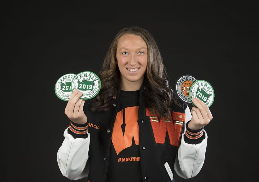 Washougal High senior Beyonce Bea, our All-Region girls athlete of the year, is pictured at The Columbian on Wednesday afternoon, June 5, 2019.