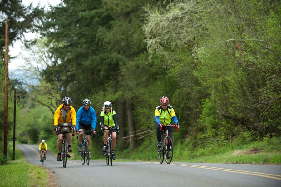 If you’re tempted to try one of the Ride Around Clark County’s longer loops in late July, sample the ups and downs with a training ride Saturday morning.