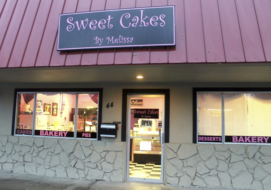 The exterior of the now-closed Sweet Cakes by Melissa on Feb. 5, 2013, in Gresham, Ore. The Supreme Court is throwing out an Oregon court ruling against bakers who refused to make a wedding cake for a same-sex couple. The move keeps the high-profile case off the court’s election-year calendar and orders state judges to take a new look at the dispute between the lesbian couple and the owners of a now-closed bakery. The justices already have agreed to decide whether federal civil rights law protects people from job discrimination due to their sexual orientation or gender identity.