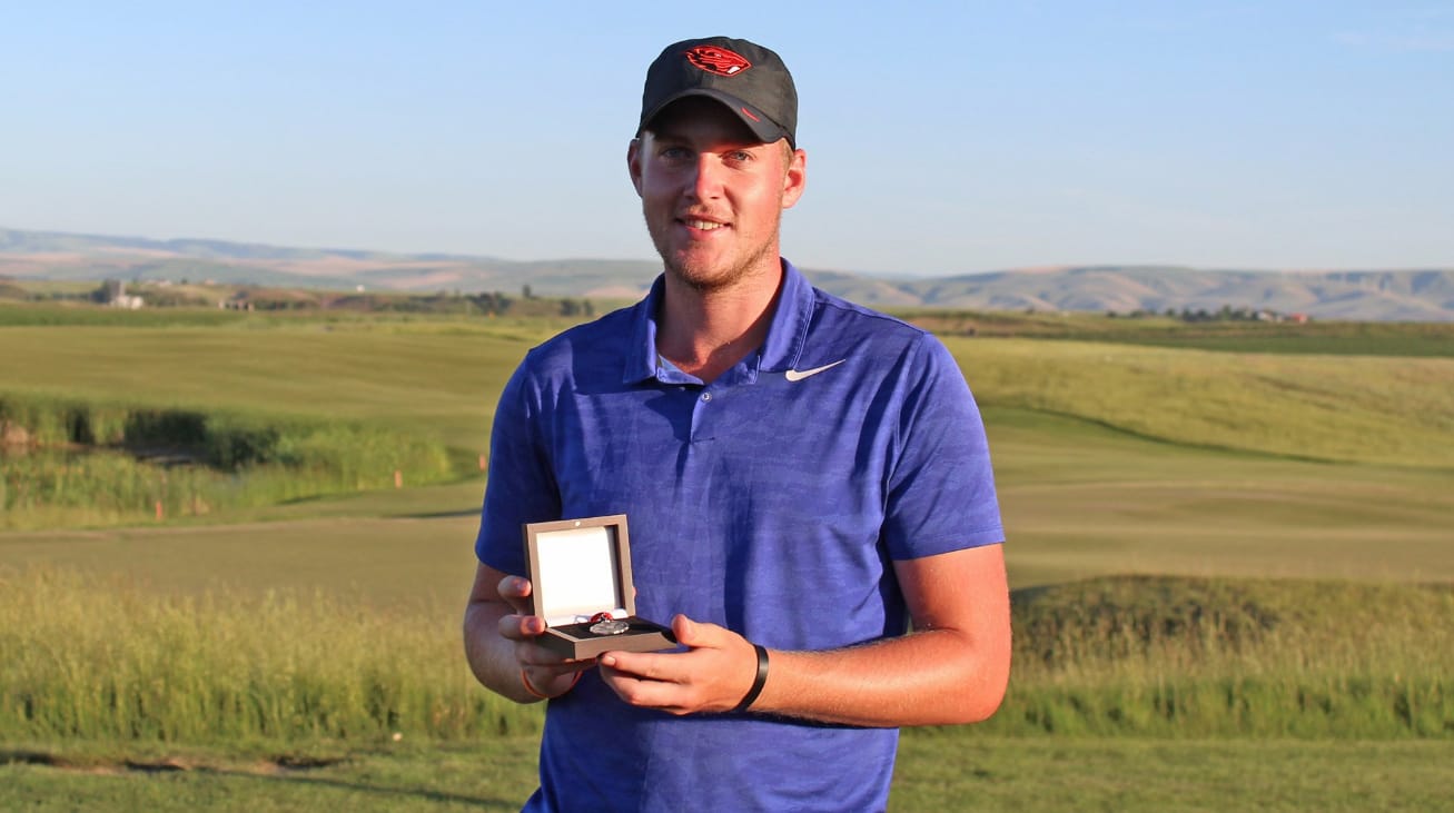 Vancouver's Spencer Tibbits qualified for the U.S. Open by finishing tied for second at the Sectional Qualifier at Wine Valley Golf Club in Walla Walla on Monday, June 3, 2019. The top three golfers from this Sectional advanced to the U.S. Open, to be held June 13-16 at Pebble Beach, Calif.