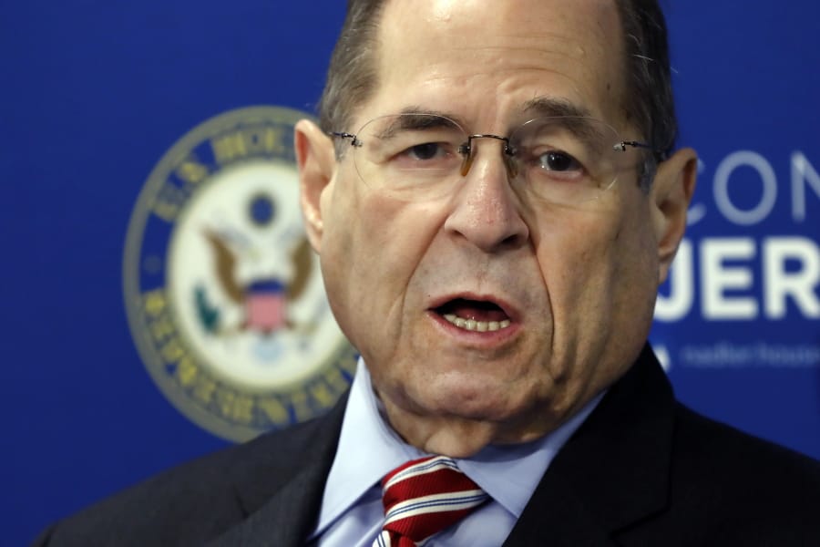 U.S. Rep. Jerrold Nadler, D-NY, Chairman of the House Judiciary Committee, speaks during a news conference May 29 in New York.