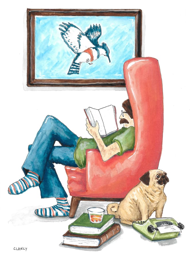 Vancouver is full of book lovers and dog lovers, artist and illustrator Sue Clancy said. She pulls those ideas together in “Dear Readers,” an exhibit of comic artworks exploring what happens when “books get outside of the reader’s head,” she said.