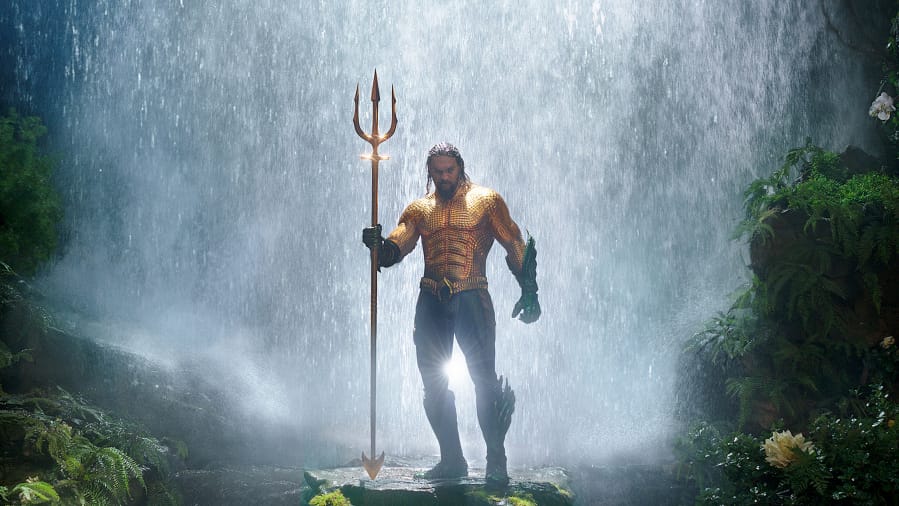 “Aquaman” is about a reluctant undersea king. The film will be shown July 12 at Endeavour Park. Warner Bros.
