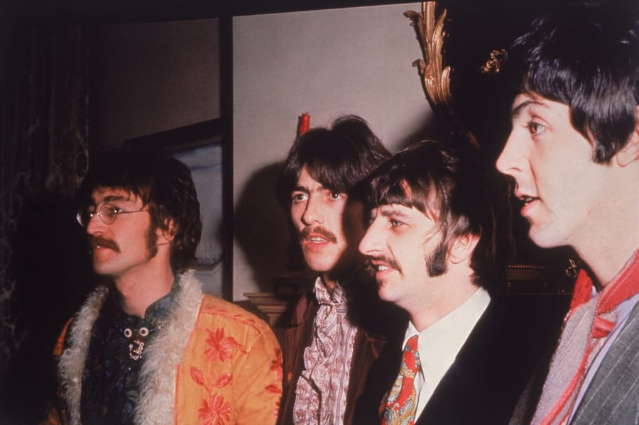 The Beatles, from left, John Lennon, George Harrison, Ringo Starr and Paul McCartney in 1967.