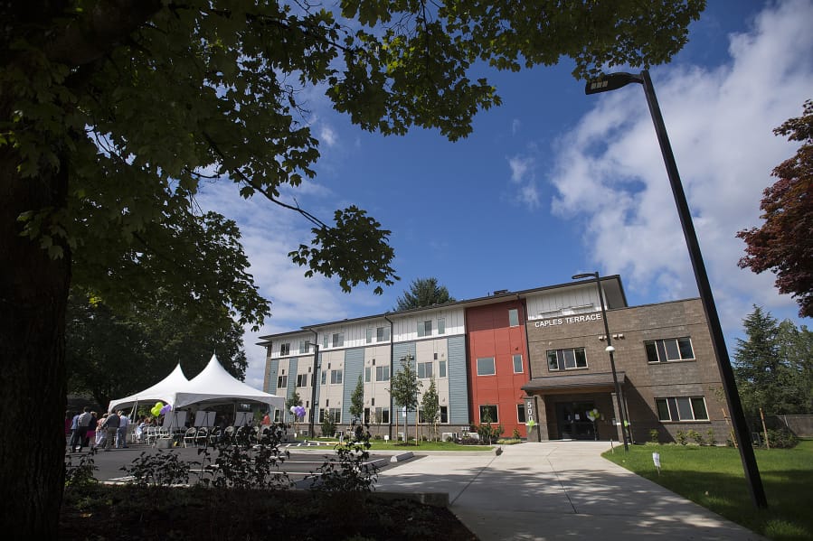 Caples Terrace, located at 505 Omaha Way, is a three-story residential building for homeless youth and youth aging out of foster care. Vancouver Housing Authority developed the project in partnership with architecture and engineering firm Otak and LMC Construction.