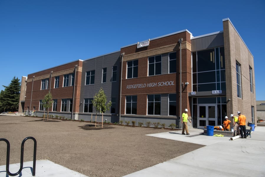 The new building at Ridgefield High School, which was funded by a voter-approved 2017 bond.