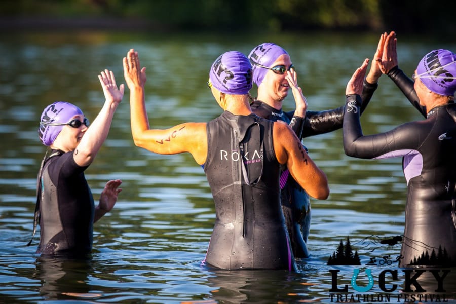 Woodland: More than 500 athletes competed in the inaugural Lucky Triathlon Festival in Woodland, which raised more than $4,000 for local organizations.