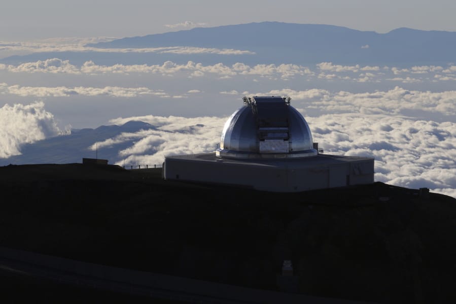 A telescope is seen last month at the summit of Mauna Kea, Hawaii’s tallest mountain.
