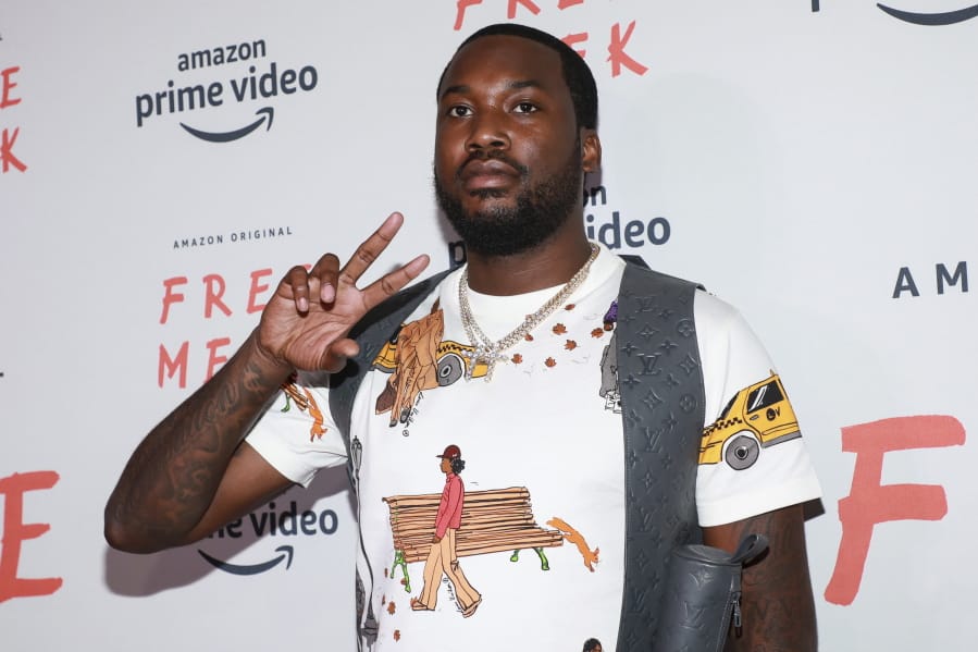 Meek Mill attends the world premiere of Amazon Prime Video’s “Free Meek” limited documentary series at the Ziegfeld Ballroom on Thursday, Aug. 1, 2019, in New York.
